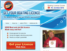 Tablet Screenshot of boatinglicence.com.au